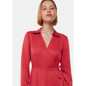 Whistles Elodie Tie Wrap Midi Dress